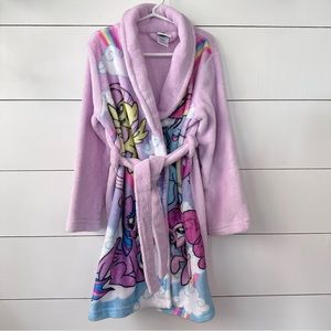Girls Size Small My Little Pony Robe Light Purple/Lavender Color with Belt